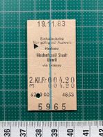Billett Herisau - Bischofszell Stadt / Uzwil via Gossau