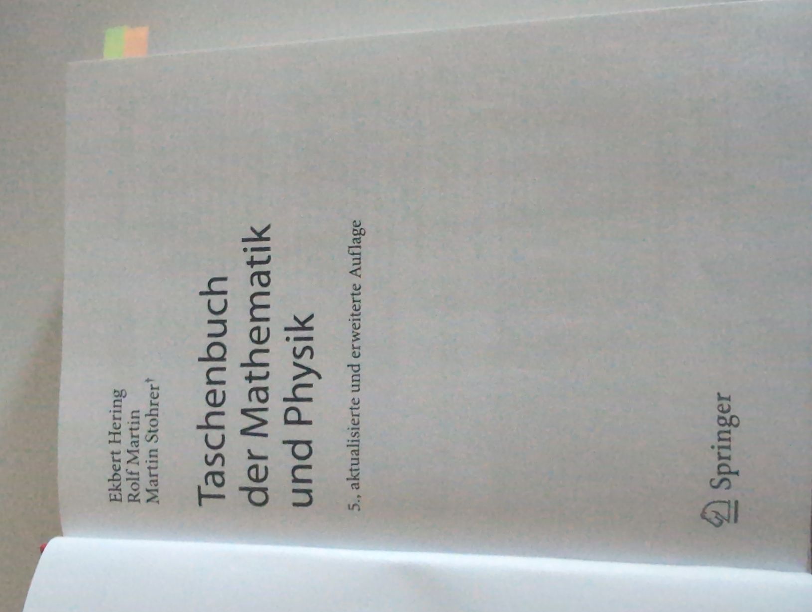 Libri: Taschenbuch Mathematik Physik 5. Auflage Spring – Usato da Besenbüren venduto da ram_z8pp 1