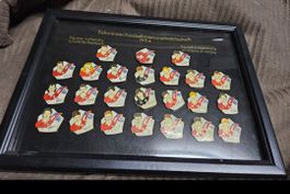 Nati Pins 1994, gerahmt, Sammlerstück Fussball CH