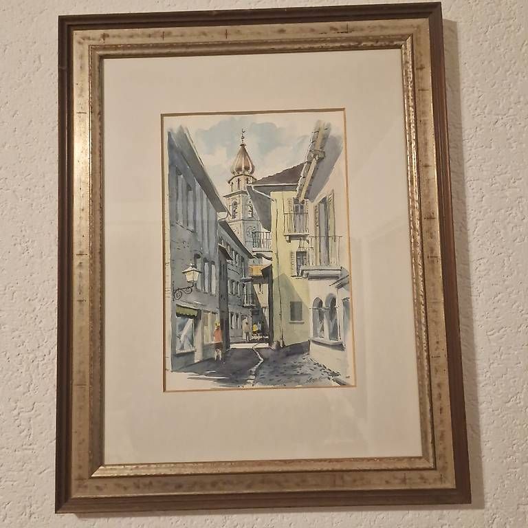 Dipinti: Ascona Altstadt Gemälde – Usato da Minusio venduto da inf_vjq8