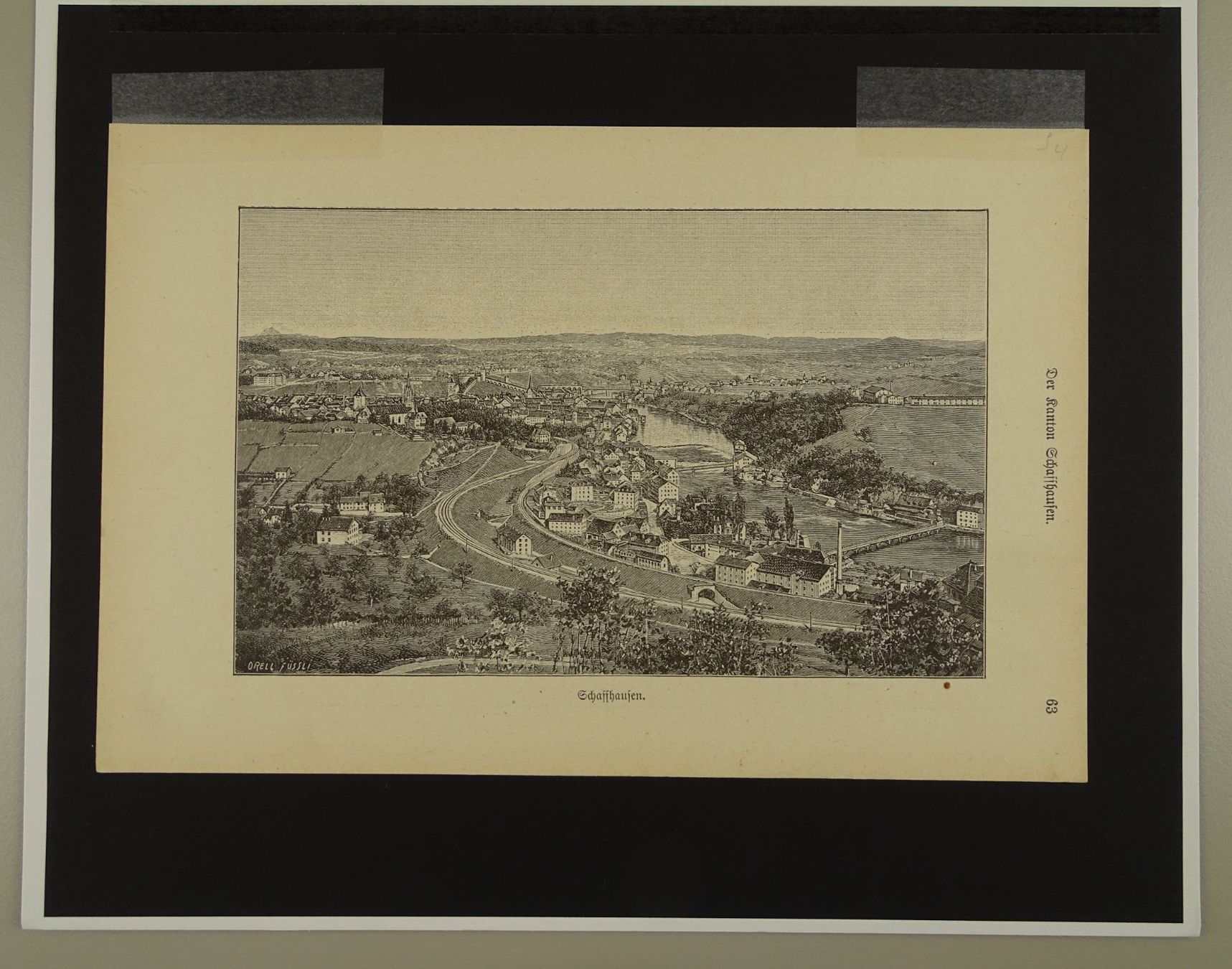 Incisioni: SCHAFFHAUSEN, HOLZSTICH 1892 – Usato da Grüningen venduto da Kartensammler 3
