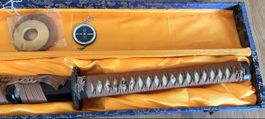 John Lee Tsuru Katana +Bokken +Shinai +Wandhalter_Set