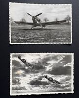 Lot de 2 cartes postales anciennes Messerschmitt Suisse