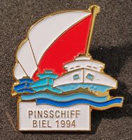 U013 - Pin Pins-Schiff Biel 1994 Auflage 794 Stk.