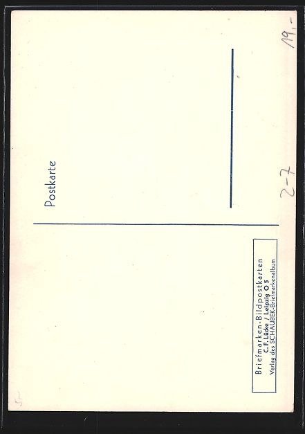 Cartoline postali: Briefmarkencollage in Form eines Mannes  – Usato da Berlin venduto da bartko-reher 1