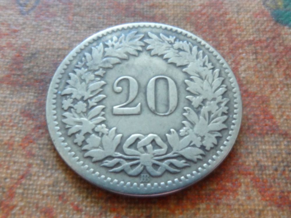 Tutti le monete: 20 Rp. 1850  (B) – Usato da Romanel-sur-Lausanne venduto da Swift13 1