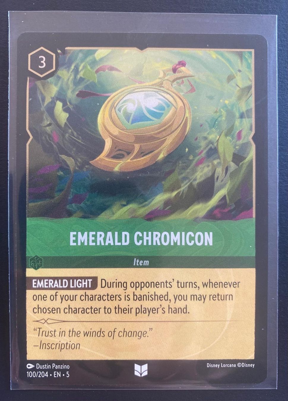 Disney Carte collezionabili: Lorcana FOIL EMERALD CHROMOCON 100/204 EN-5 Uncommon – Usato da Lugano venduto da VlaseCard