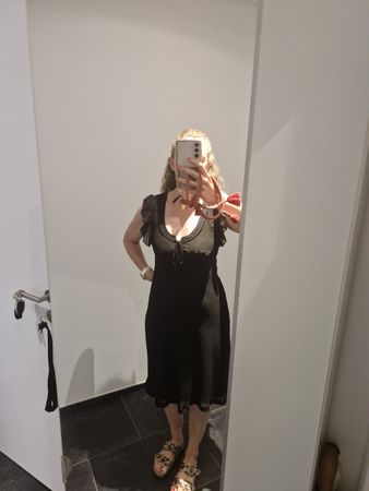 Schickes, leichtes, schwarzes Sommerkleid von MEXX, Gr. 36