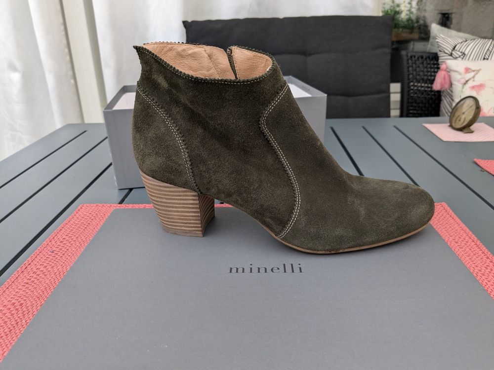 Bottines minelli daim on sale