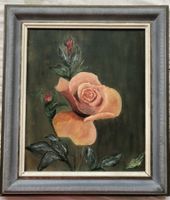 Ölgemälde - Rose 1951 auf Knorr Minestrone Werbekarton