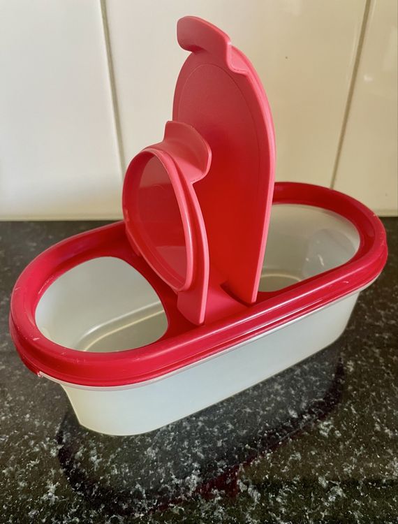 Tupperware Paddelschaber-Set - 2-teilig, Rot, Spülmaschinengeeignet & BPA-frei (ca. 22 Cm)