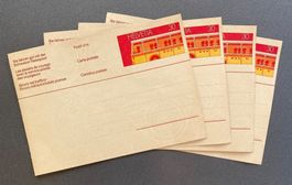 4x Postkarte alt