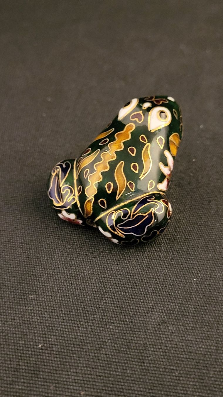 Figuren: Cloisonne-Frosch – Gebraucht aus Basel von spinne02 1