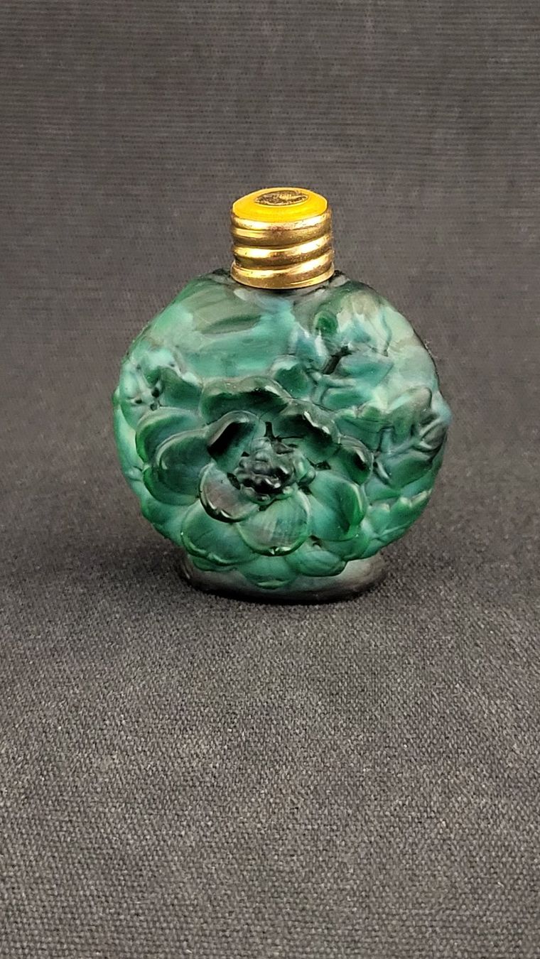 Flaconi: Parfüm-Flacon MALACHITGLAS – Usato da Basel venduto da spinne02 2