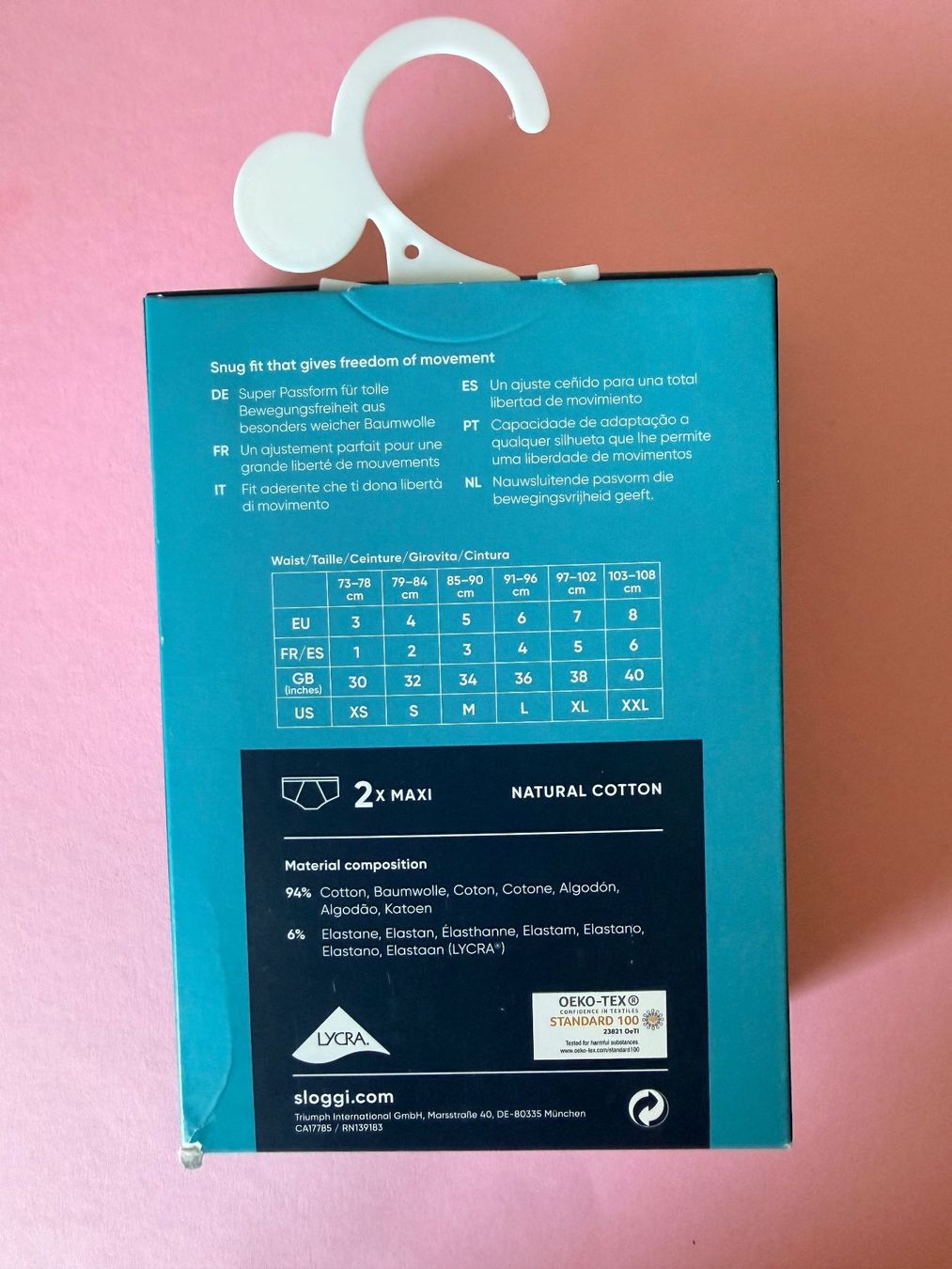 Sloggi Unterwäsche: SLOGGI, BASIC Slips Maxi, Grösse M, 2 Stück in Grau – Neu und originalverpackt aus Rudolfstetten von gst_g7xl 2
