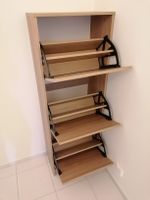 IKEA BISSA Shoe Rack, Beige – New, 135cm Tall