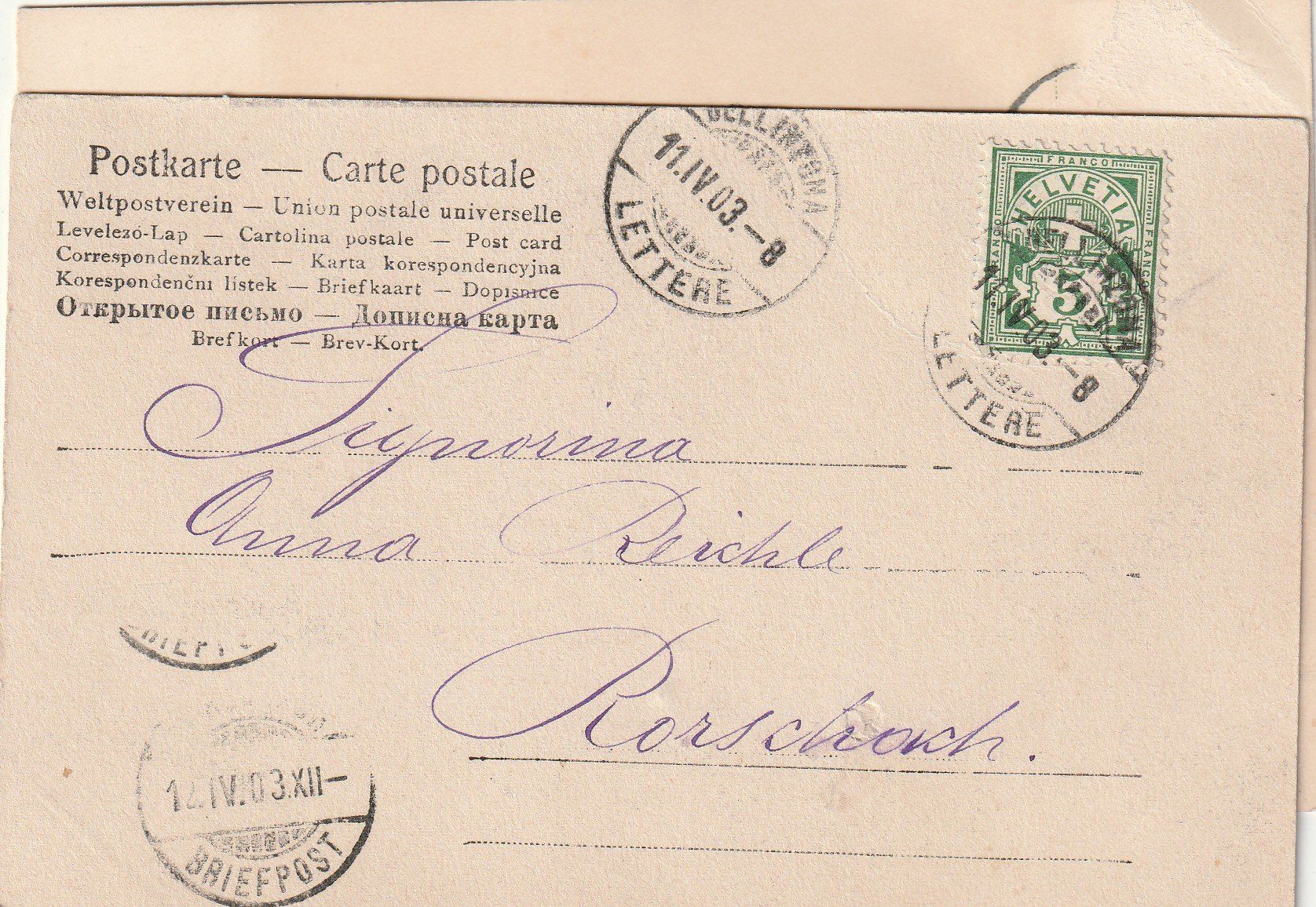Cartoline postali: 4 Ak Kinder – Usato da Rorschacherberg venduto da fratovi2 2
