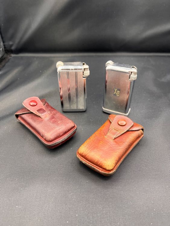 Lot De 2 Briquets Personnalisables Rechargeables - Design Ergonomique, Couleurs Argenté Et Coloré, Pour Cadeaux