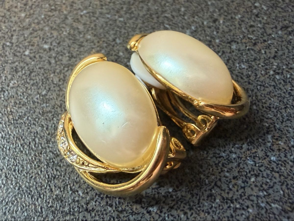 Orecchini pendenti & Orecchini a lobo: Vintage Ohrringe Clips Luxus Modeschmuck   – Usato da Lamone venduto da LaCantinaMagica 3