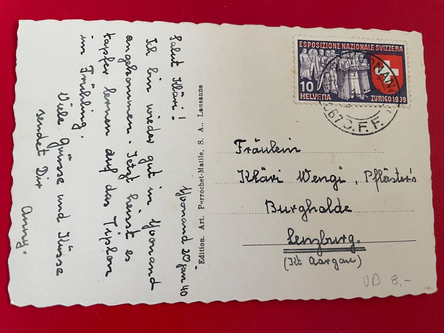 Cartoline postali: Yvonand Ecole Ménagère 1940 – Usato da St-Légier-Chiésaz venduto da Theo006 1