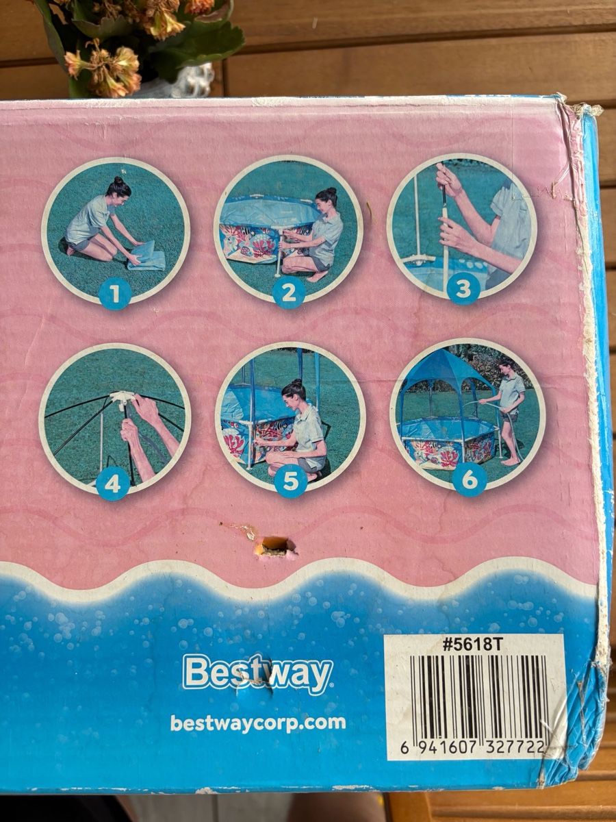 Bestway Schwimmbad: Planschbecken mit Sonnendach – Gebraucht aus Birmensdorf ZH von nadja4_8 2