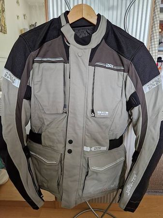 Motorrad Tour Jacke Traveller-ST grau-silber-schwarz Gr L