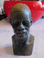 Vintage African Stone Bust EMMANUEL M.M 1960er