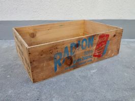 alte Holzkiste Kiste SUNLIGHT OLTEN RADION SEIFENKISTE