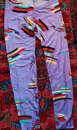 Schrille Vintage 80er Jahre Leggins Grösse M
