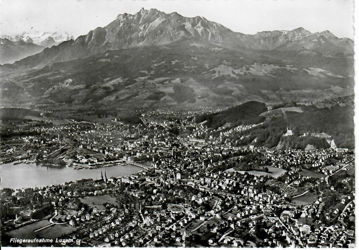 Cartoline postali: Fliegeraufnahme Luzern – Usato da Hochdorf venduto da Ziegel-16