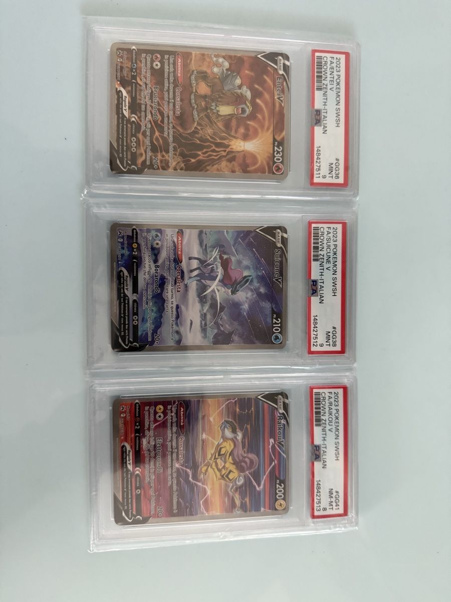 Pokémon Carte collezionabili: Trio Suicune, Entei & Raikou Seq. psa 9,9,8 – Nuovo e nell'imballaggio originale da Wohlen AG venduto da DayOneTcg 1