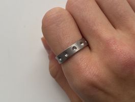 XENOX Silberne Edelstahl Ring