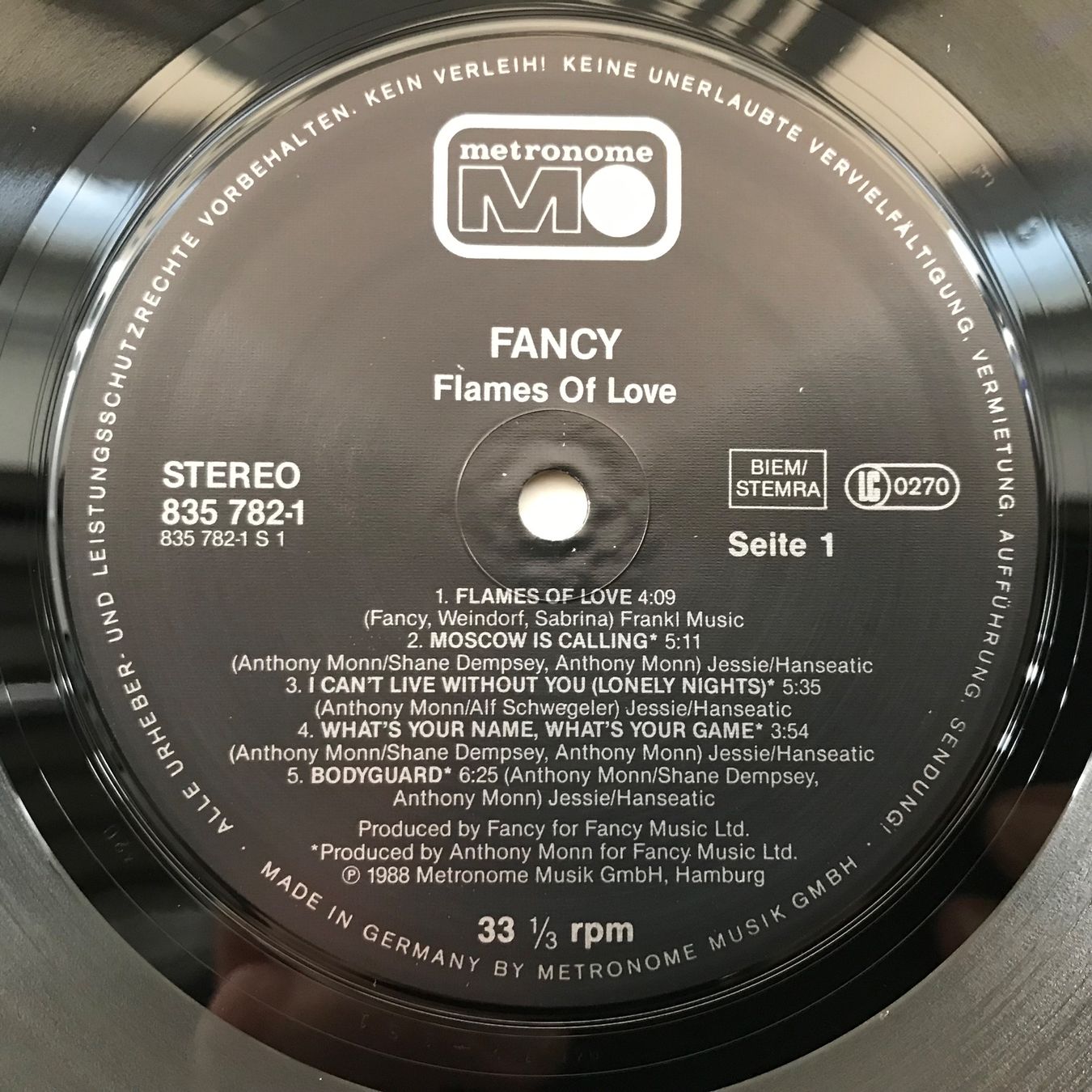 Dischi in vinile: Fancy - Flames Of Love – Usato da Aesch BL venduto da BlueMusicRecords 3