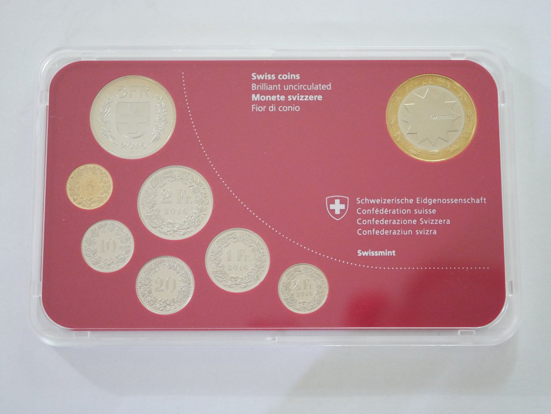 Tutti le monete: Schweizer Baby Münzsatz 2016 stgl ***TOP*** – Nuovo e nell'imballaggio originale da Kreuzlingen venduto da Samson01 2