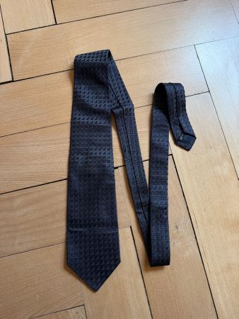 ERMENEGILDO ZEGNA - Seide Krawatte dunkelgrau