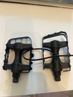 Pédales de vélo noires en métal état neuf non utilisé