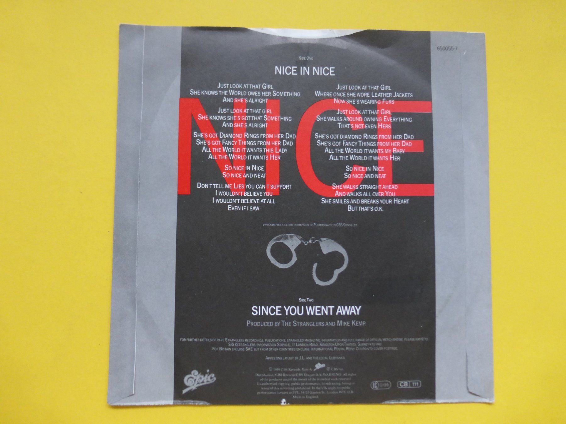 Schallplatten: The Stranglers – Nice In Nice – Gebraucht aus Zürich von Swiss57 1