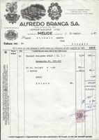 1947, ALFREDO BRANCA MELIDE, VINI. FATTURA, BELLA LITO!