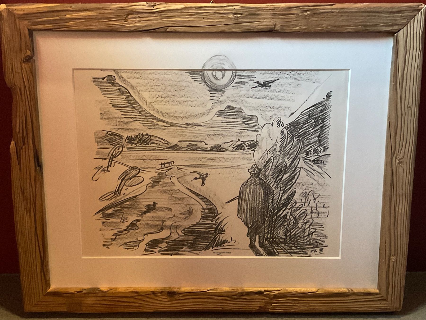 Grafiken & Lithographien: TURO PEDRETTI LITHOGRAPHIE GERAHMT ORIGINAL – Gebraucht aus Scuol von Lotus2020