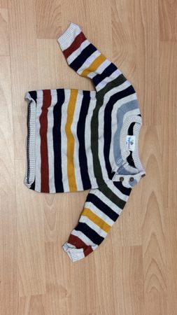 KIDS - Baby Strickpullover mit Streifen, Grösse 80