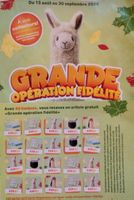 1carte remplie Coop Opération fidélité/1volle Karte Coop Sam