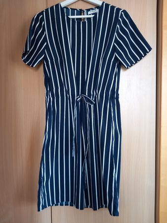 Robe bleu marine à rayures Pieces