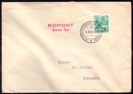 ROMONT  Grande Rue  16.VIII.37 Automobilpost  A  84