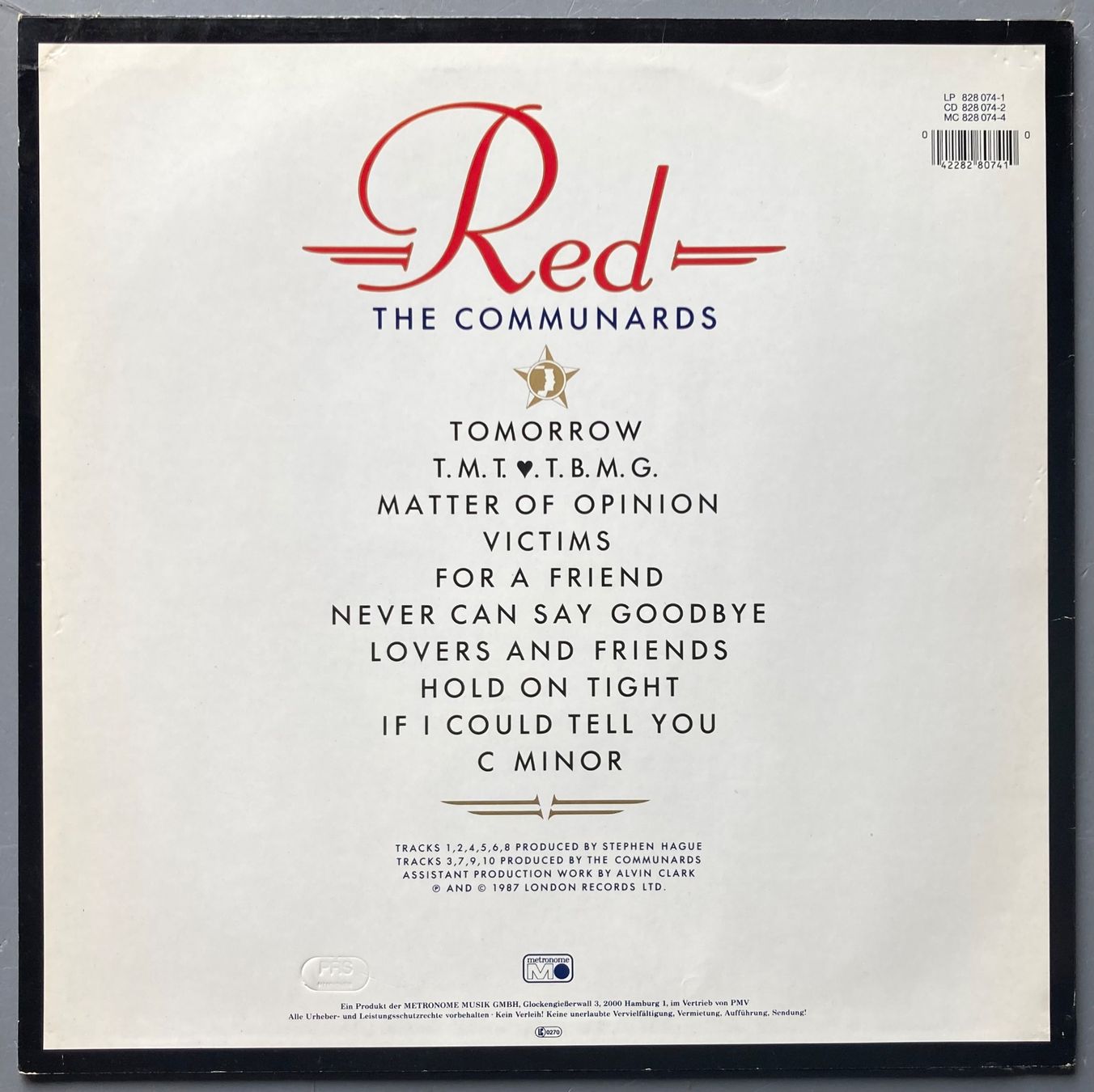 Vinyles: THE COMMUNARDS - RED – D'occasion à Poliez-Pittet par Newtown-Records 1
