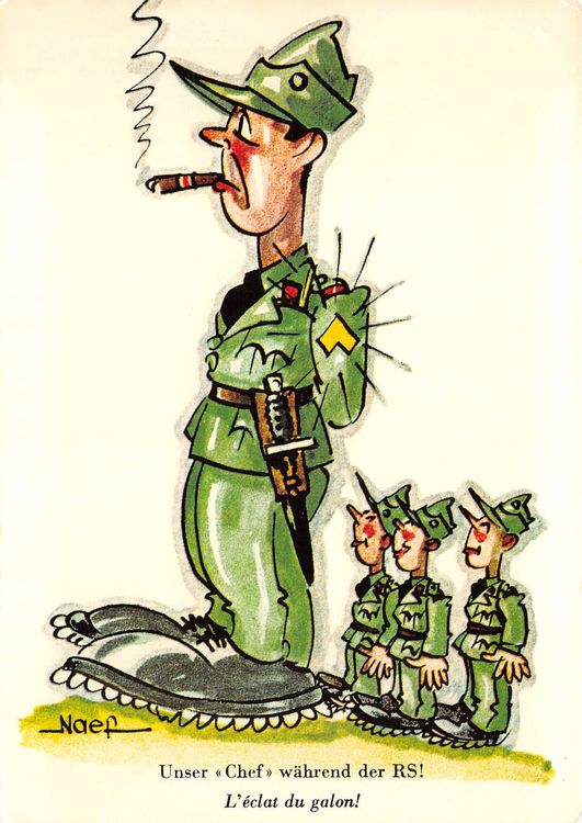 Humor Militär, Unser Chef während der RS (Gebraucht) in Ottikon b ...