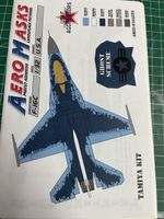 Aero Masks F-16C 1/32 U.S.A., Ghost Scheme, Tamiya Kit 52 Ze