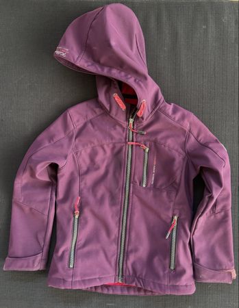 Killtec Softshell Jacke Lila, Gr. 116, Guter Zustand!