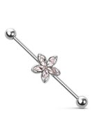 Barbell mit Kugel und Steinblume