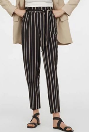 H&M  L XL Neu /NP55CHF Hose Streifen 175/84