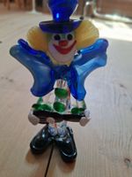 Glasfigur Clown mi Gitarre
